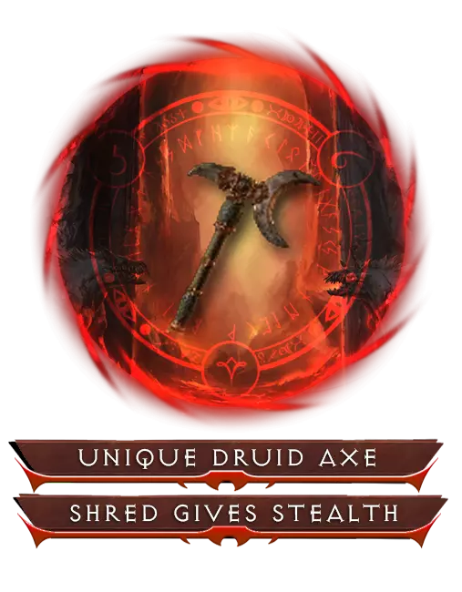 Diablo 4 Waxing Gibbous For Sale Buy Unique Druid Axe