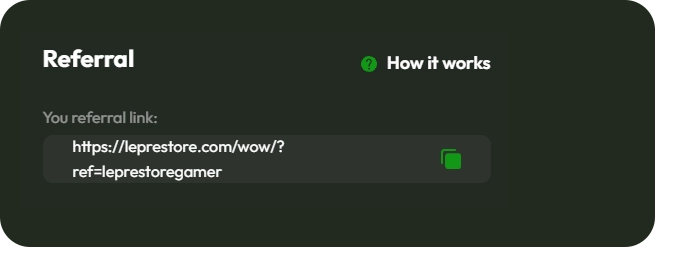 Referral link example
