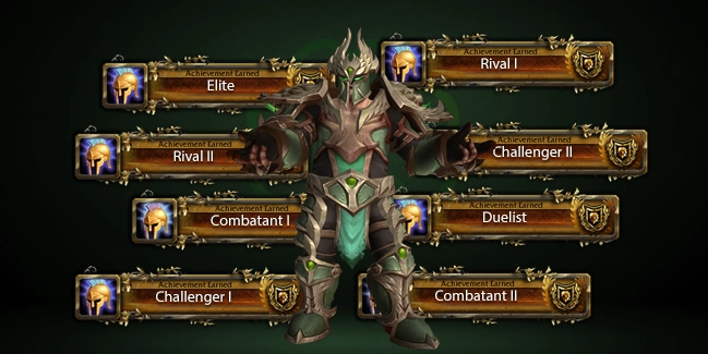 PvP Ranks Earned in 3v3 Arena