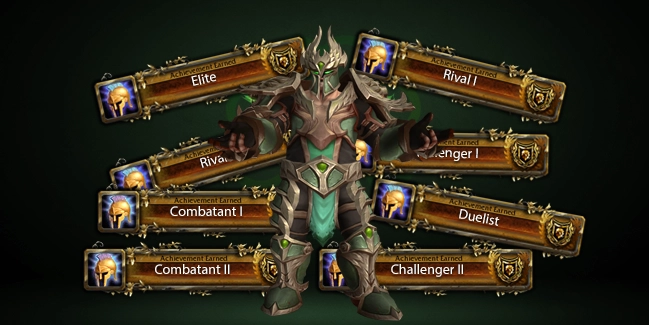 PvP Ranks Earned in Rated Solo Shuffle