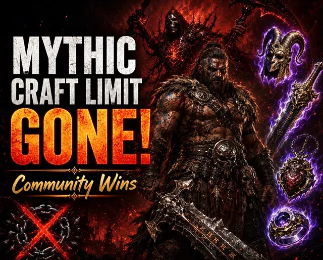 Diablo 4 Mythic Unique Craft Limit Is Gone. Community Wins!