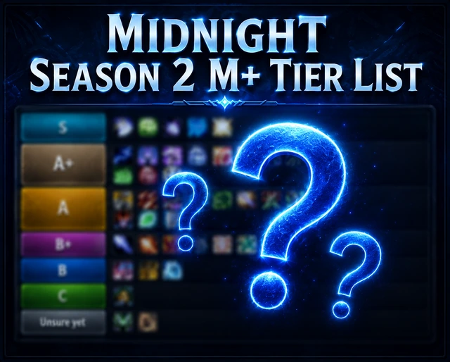 Progressive Best M+ Class TIER LIST WoW Midnight Season 2
