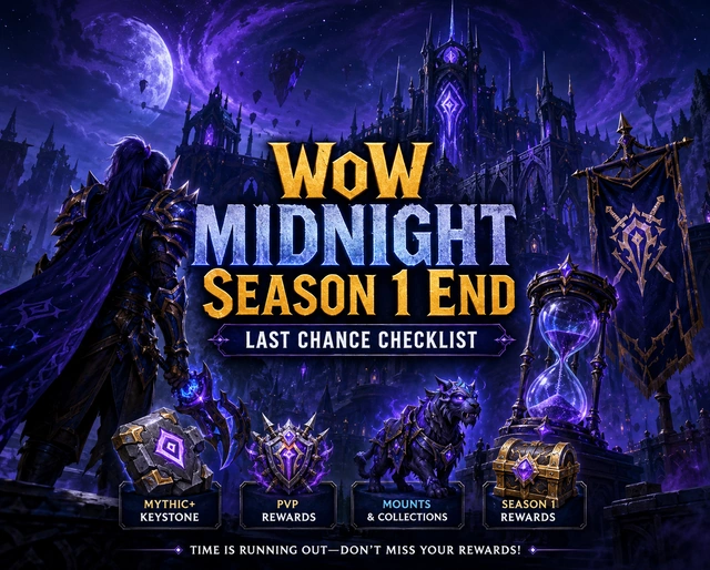 WoW Midnight Season 1 End Date. Do This Before Season 2 Checklist.