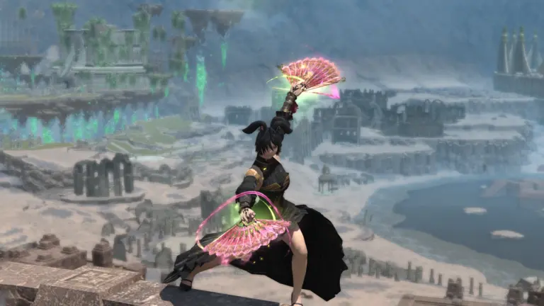 FFXIV Phantom Fans Occultum for Dancer from ilvl 795 Phantom Weapons boost