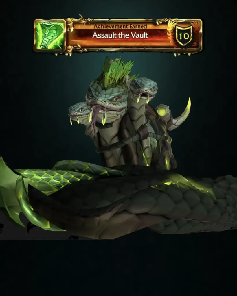 Get Assault the Vault achievement and Venomous Coiler mount