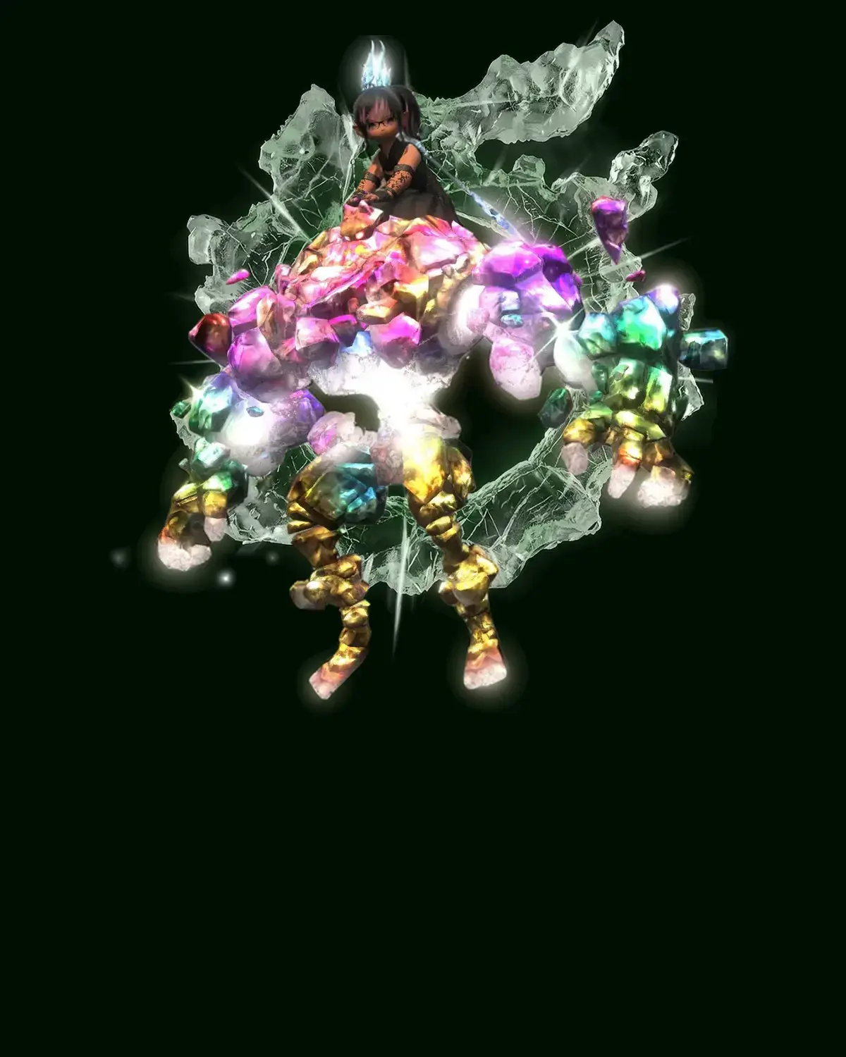 FFXIV Tourmaline Golem Mount Boost