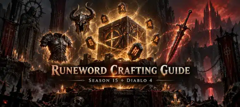 D4 Season 15 Runeword crafting guide all recipes