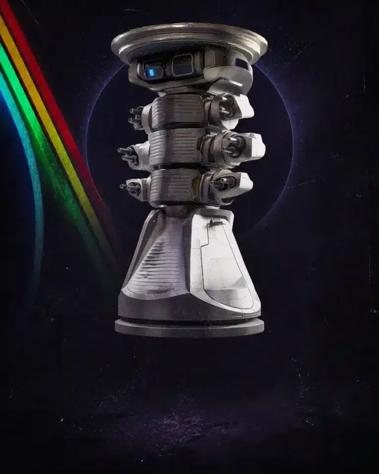 Hydra ARC turret from the Frozen Trail update in ARC Raiders