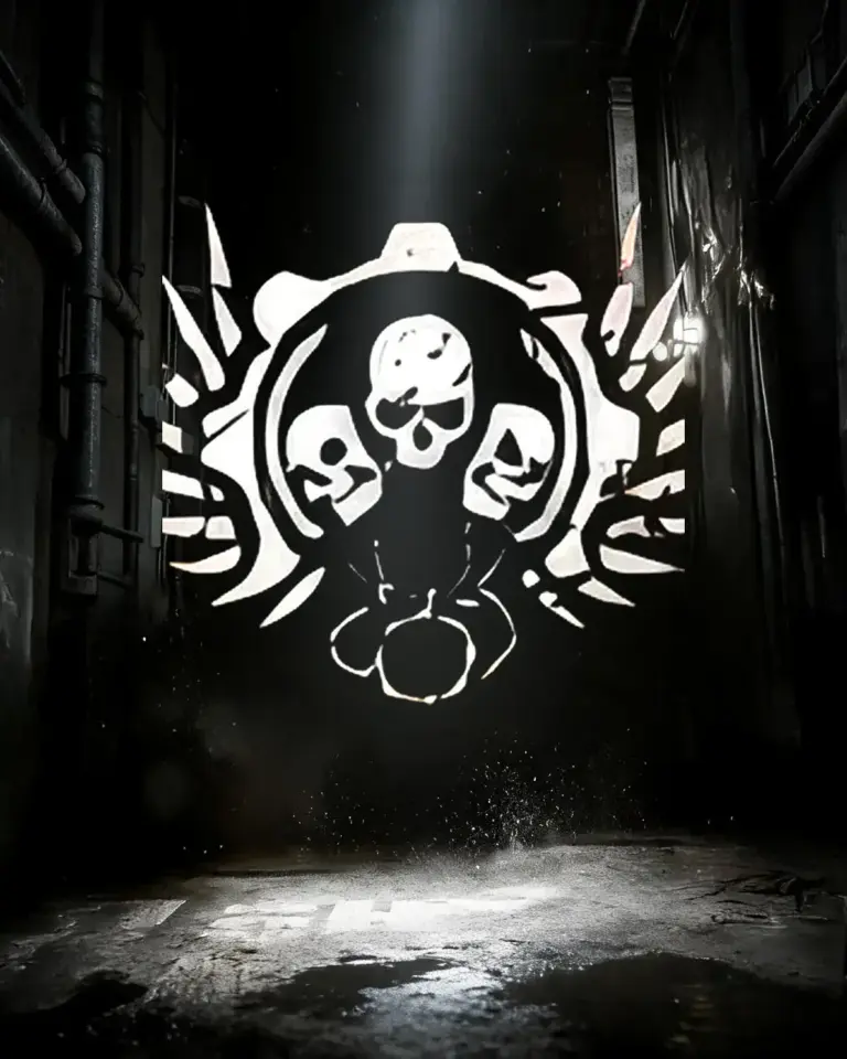 Dead Serious achievement emblem from Gears of War: E-Day on a dark industrial background.