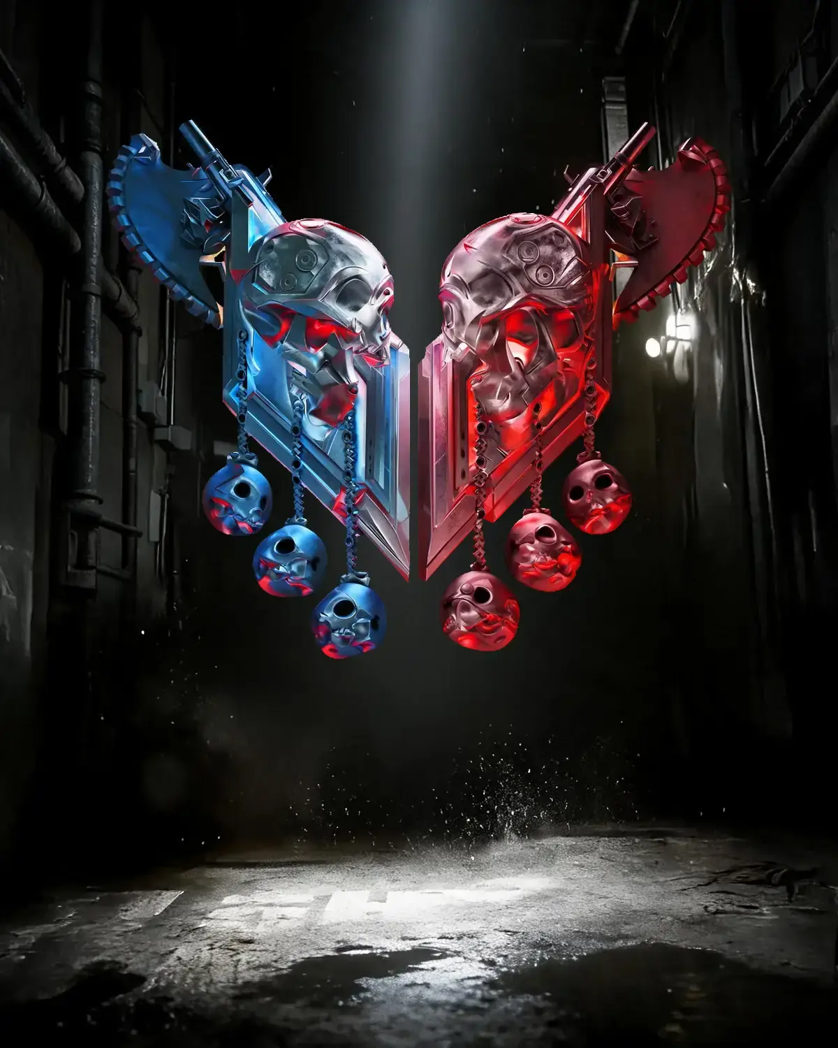 Blue and red Versus emblem on a dark industrial background for Gears of War: E-Day Ranked Placement Matches Boost.