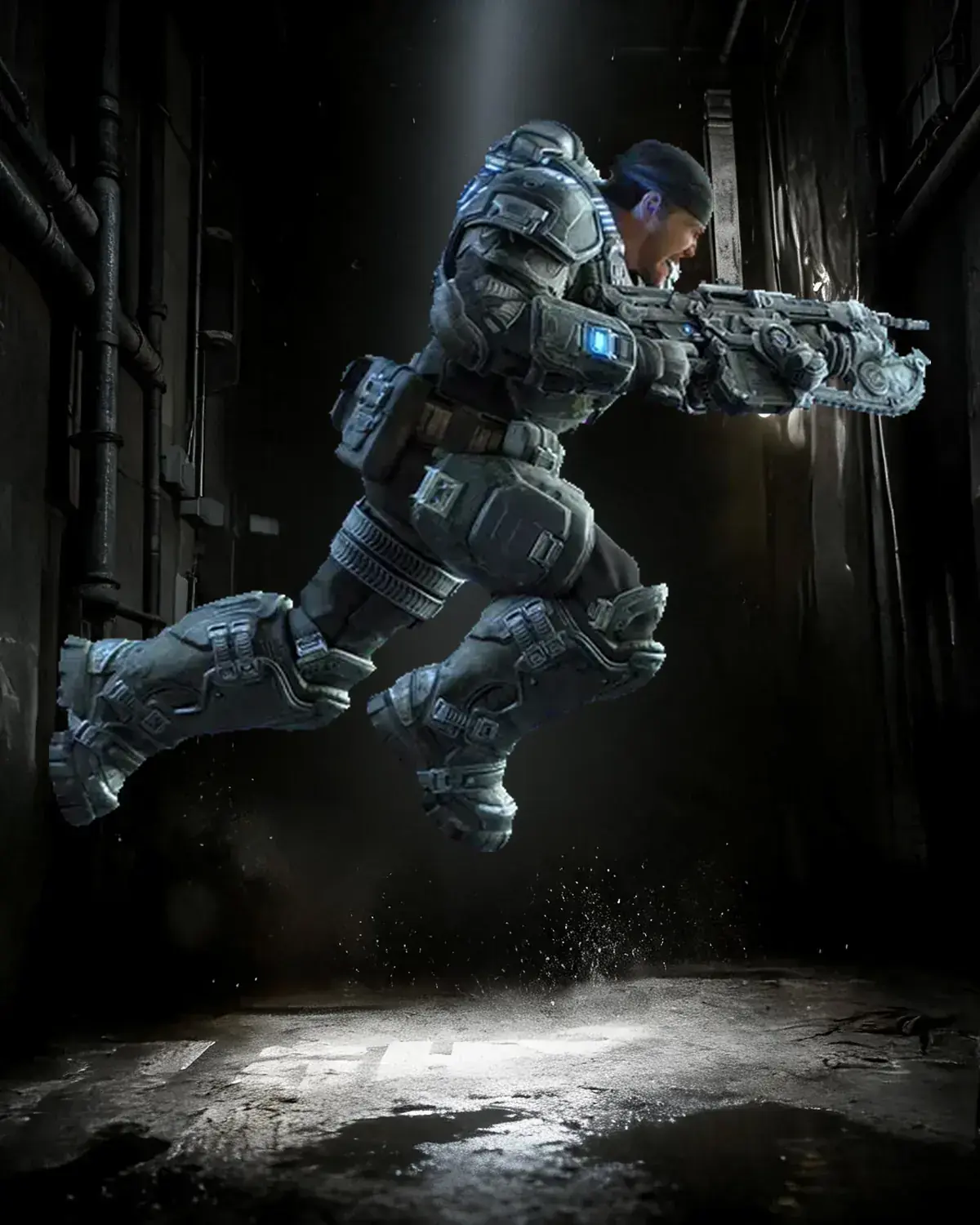 Gears of War: E-Day Versus Wins Boost for Social victories or Ranked net wins, illustrated with Marcus Fenix in combat.