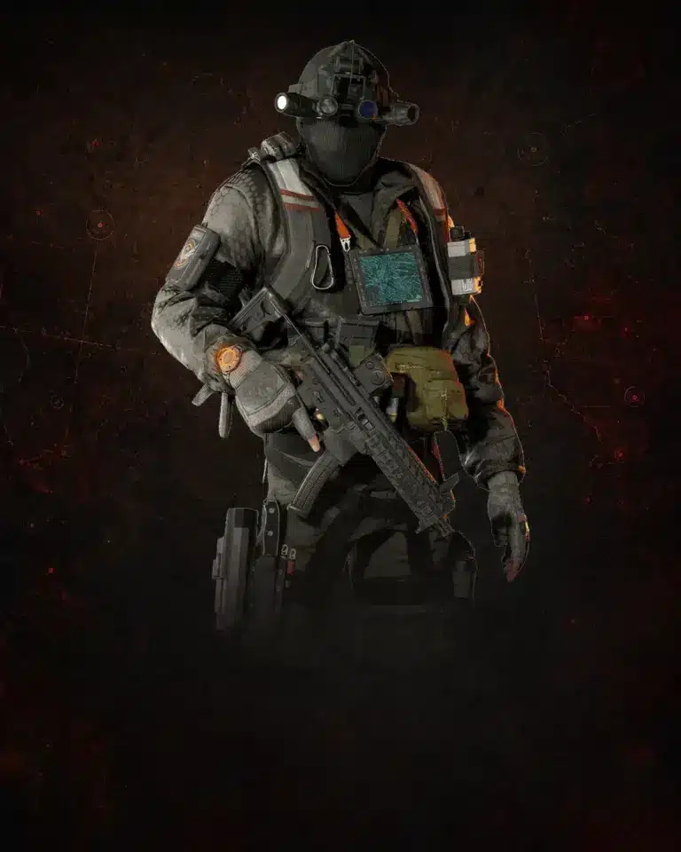 The Division 2 Season Pass Leveling boost with an equipped agent holding an assault rifle.