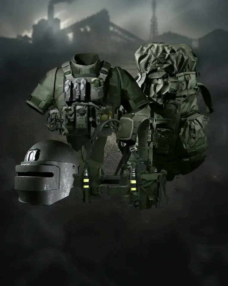 WARDOGS Gear & Items Unlock Boost with body armor, a closed helmet, a ruck backpack and a tactical vest.